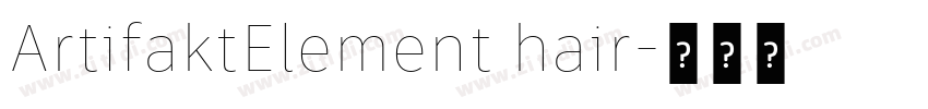 ArtifaktElement hair字体转换 ArtifaktElement hair字体转换